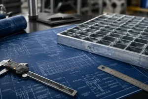نقشه مهندسی و نمونه گریتینگ صنعتی جهت راهنمای دقیق خرید